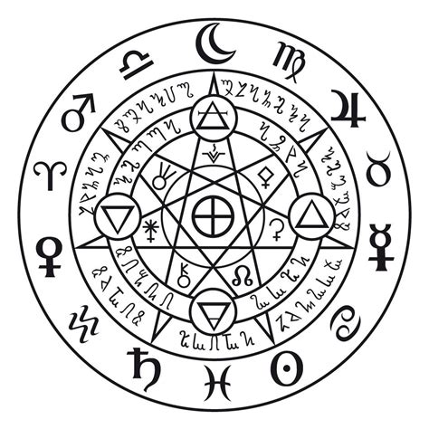 Magical astral emblem
